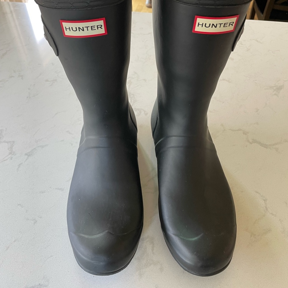 Black Classic Hunter Boots - size 11